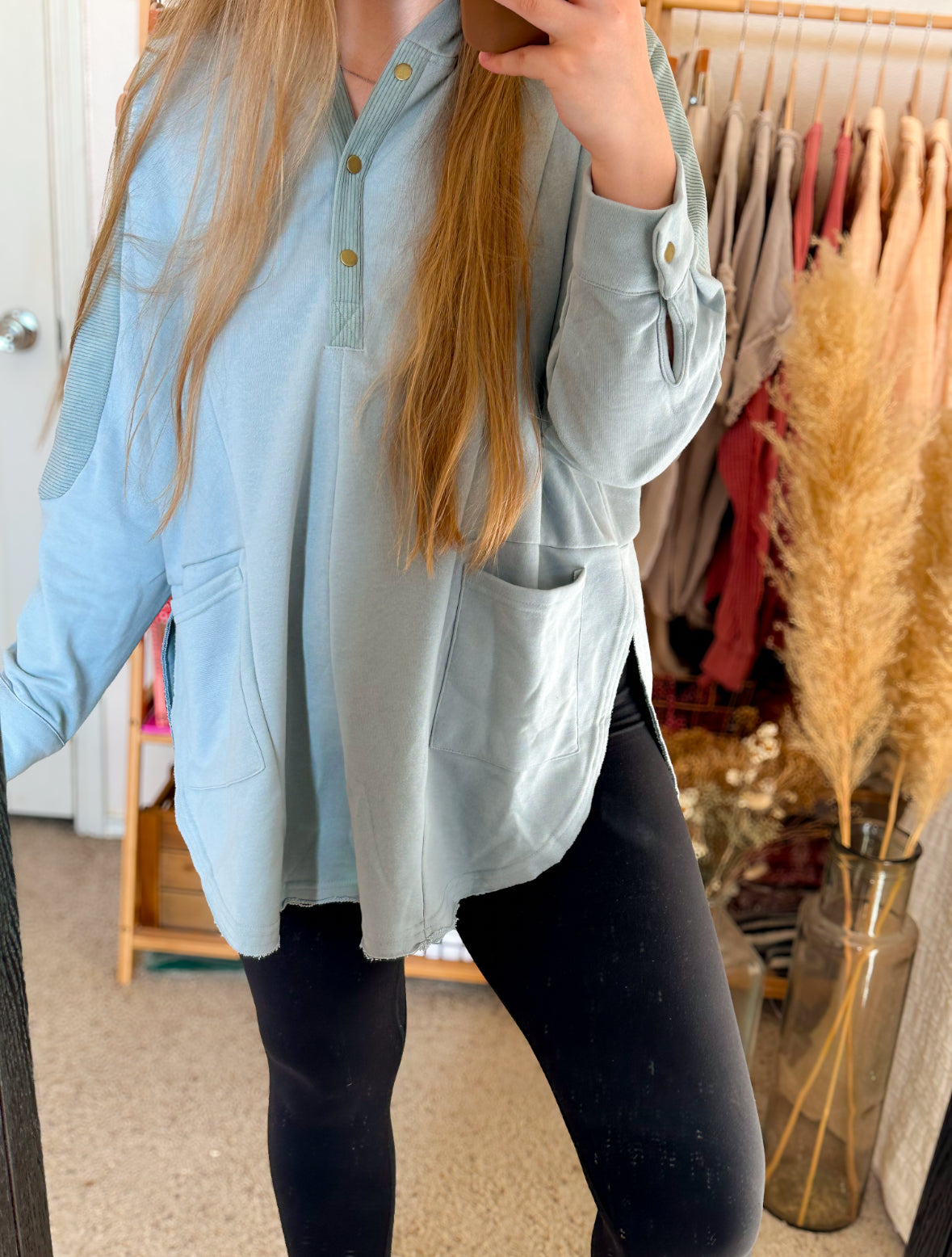 Off Duty Henley Hoodie