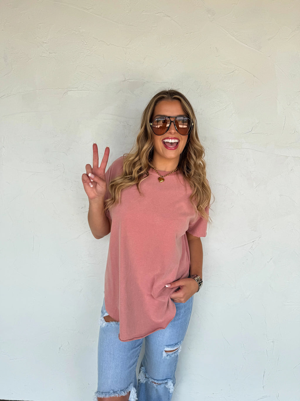 Joey Washed Cotton Boyfriend Tee
