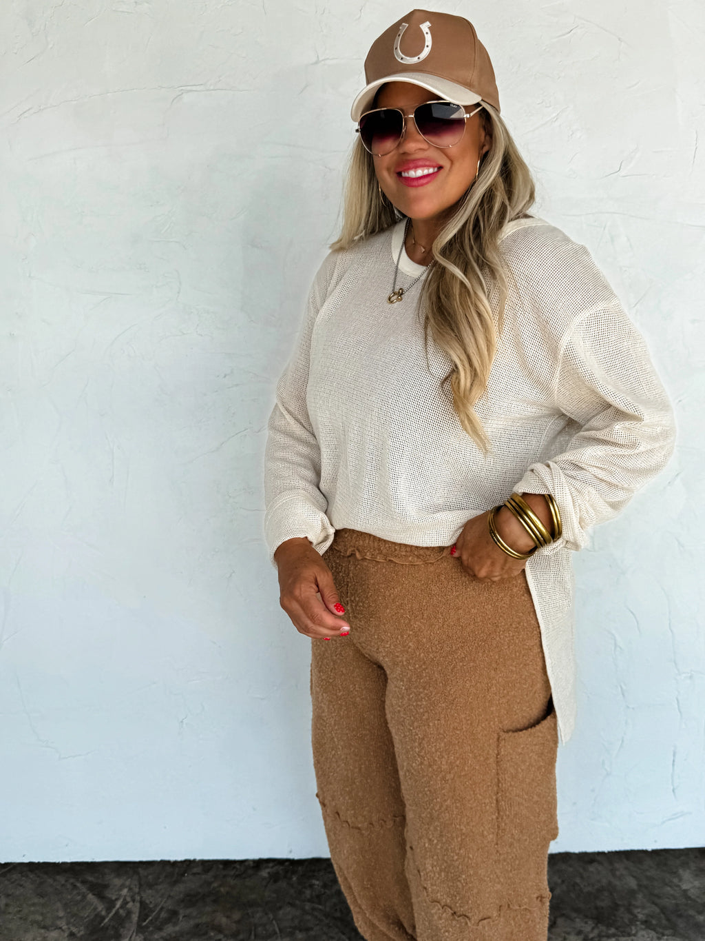 Mellow Mesh Cotton Top