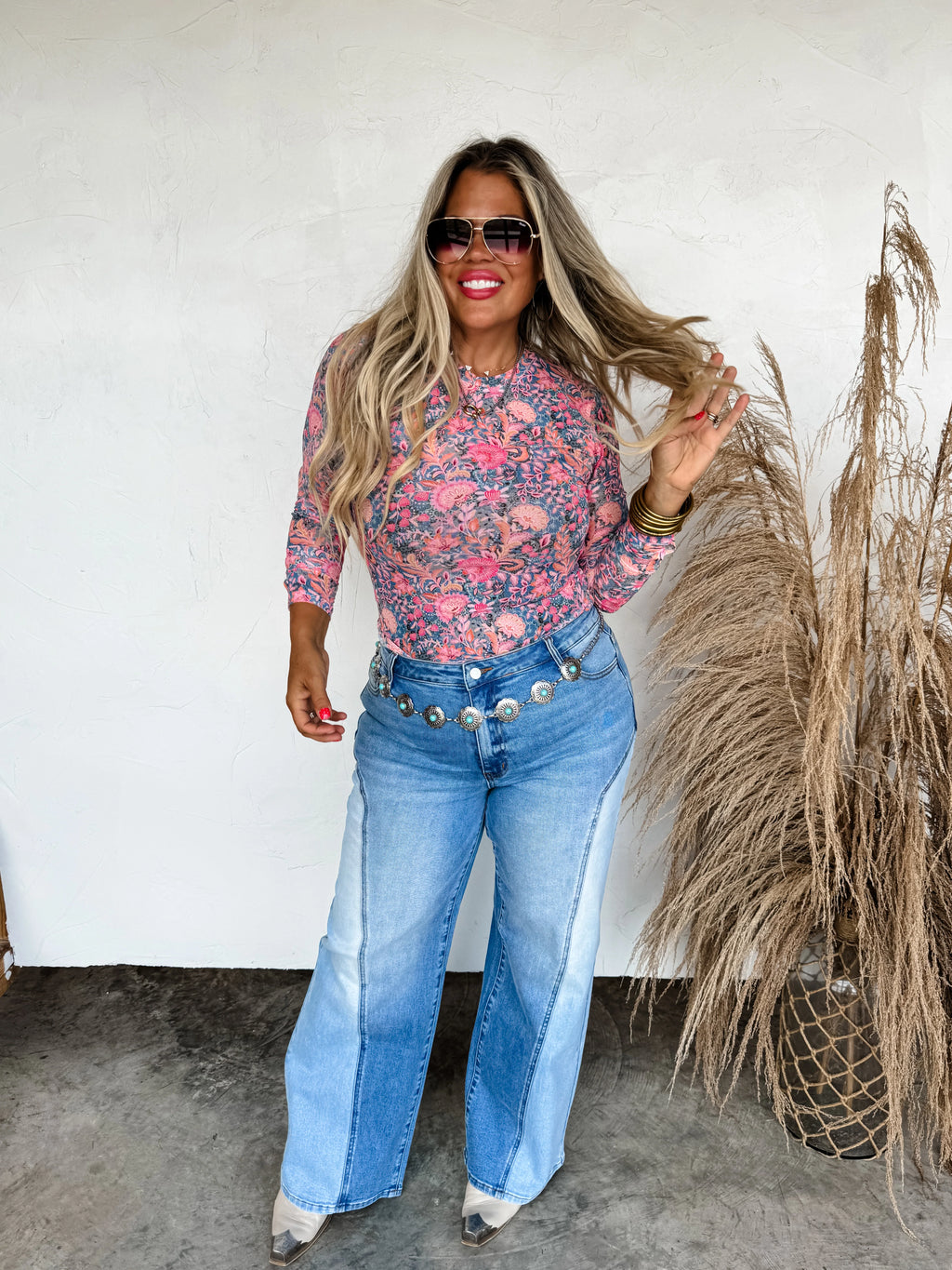 Boots & Blooms Mesh Tops