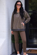 Remi Leopard Quarter Zip