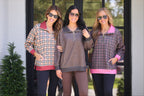 Hattie Plaid Quarter Zip