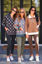 Dottie Polka Dot Quarter Zip