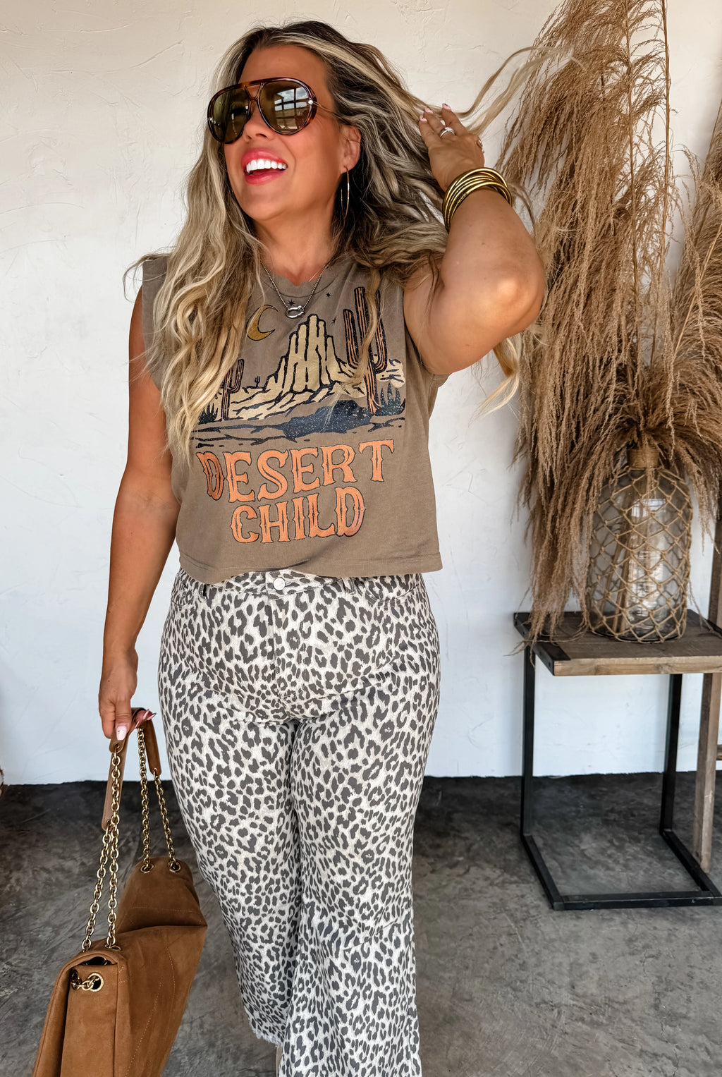 Urban Non Distressed Cheetah Jeans