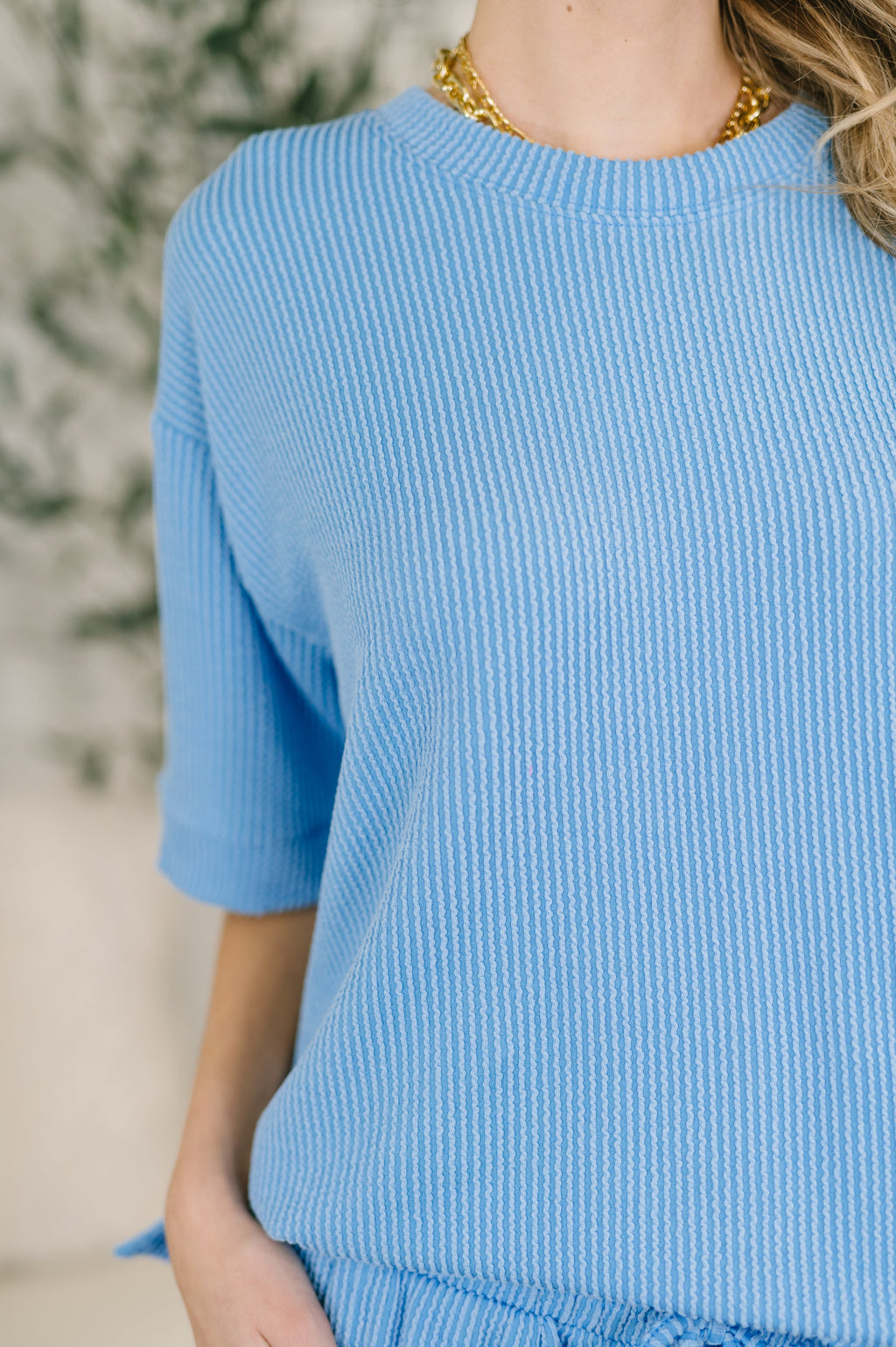 Fight the Feeling Matching Set in Sky Blue