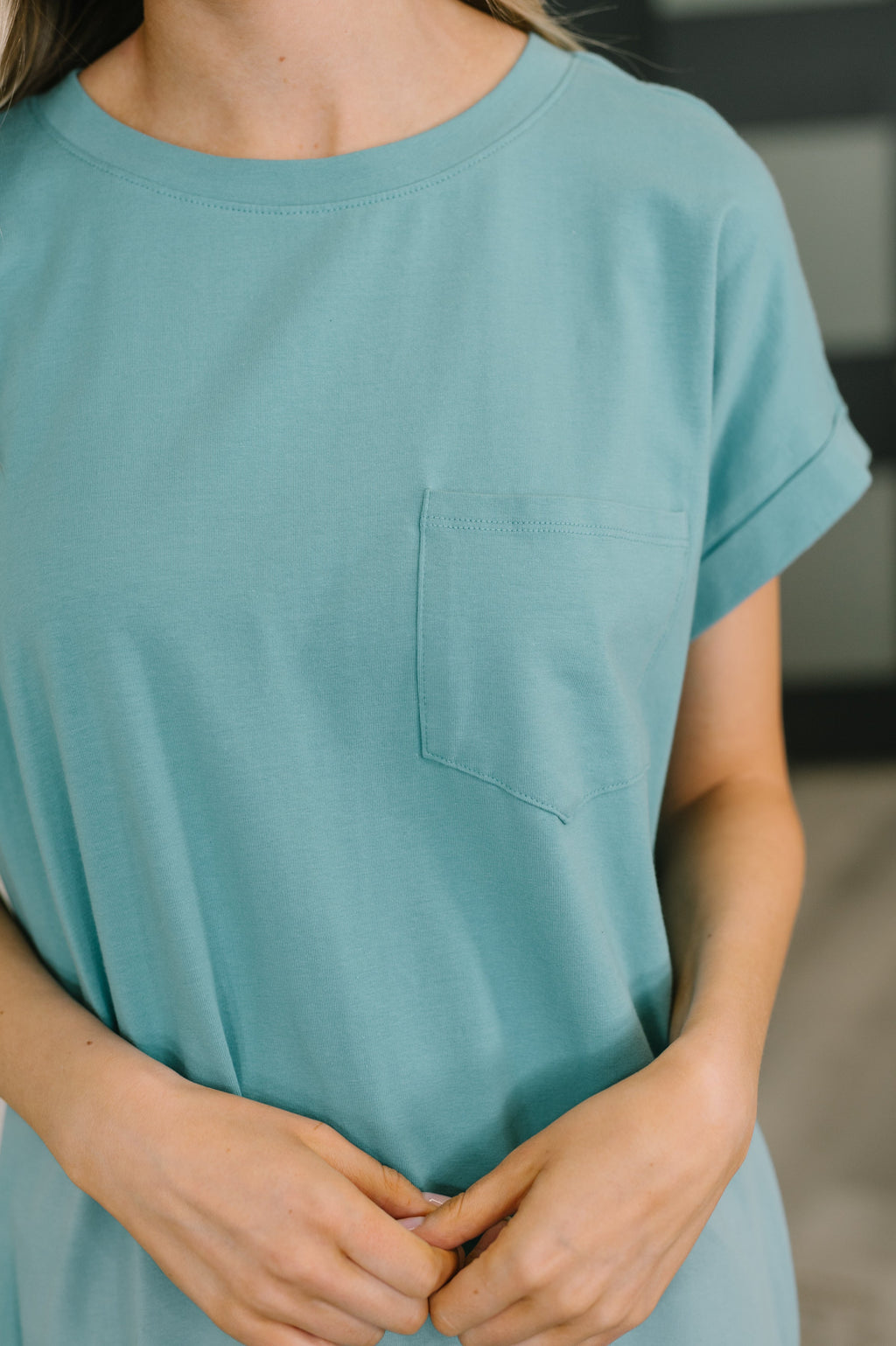 Harley Dress in Dusty Teal