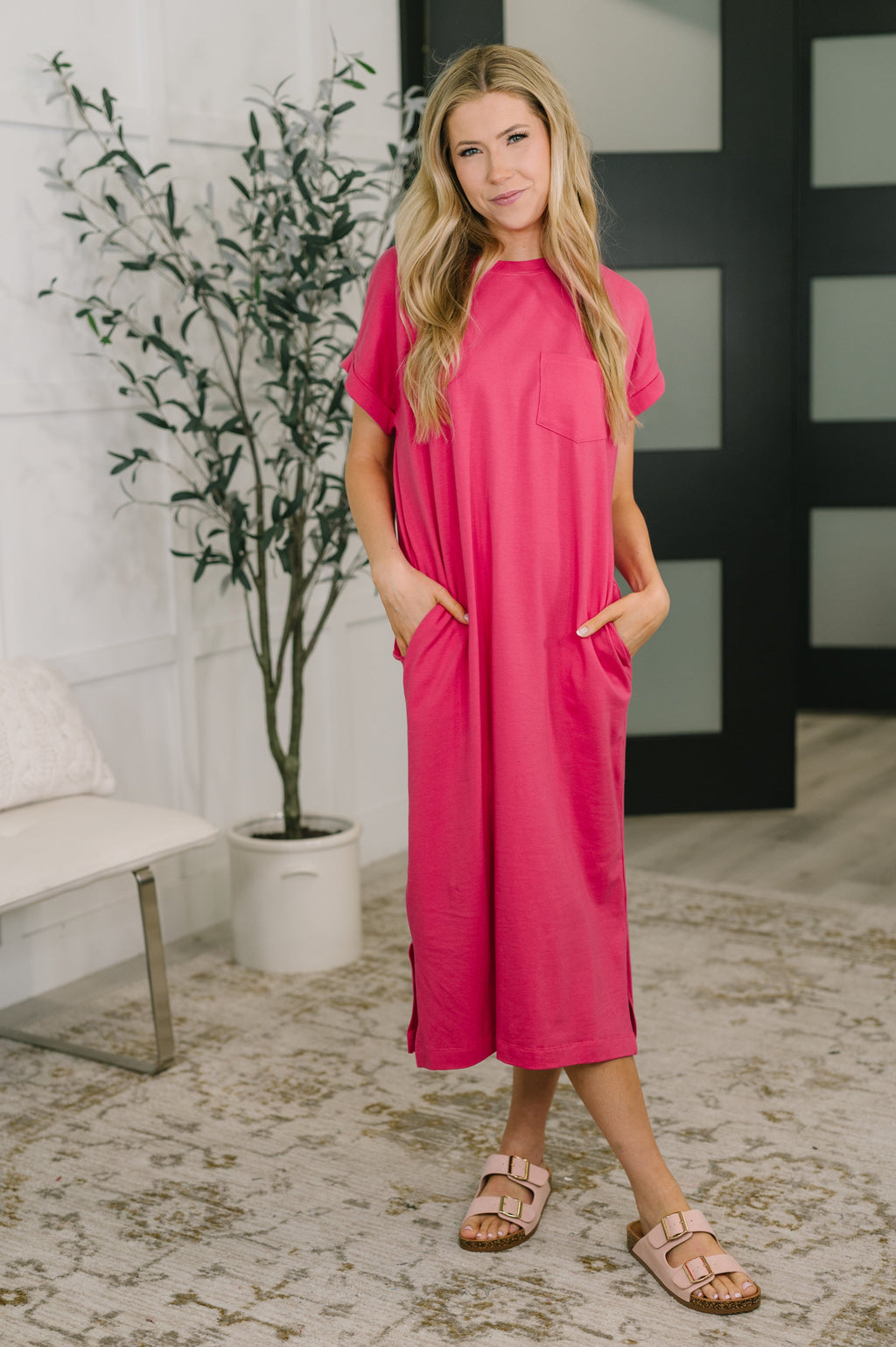 Harley Dress in Hot Pink