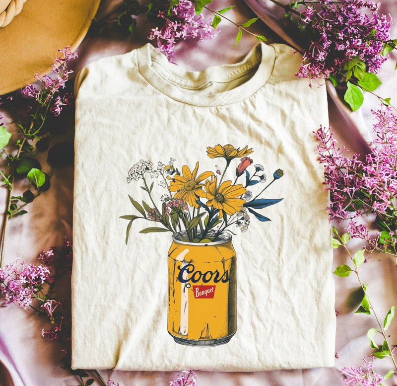 Banquet Gold/Yellow Flower Tee
