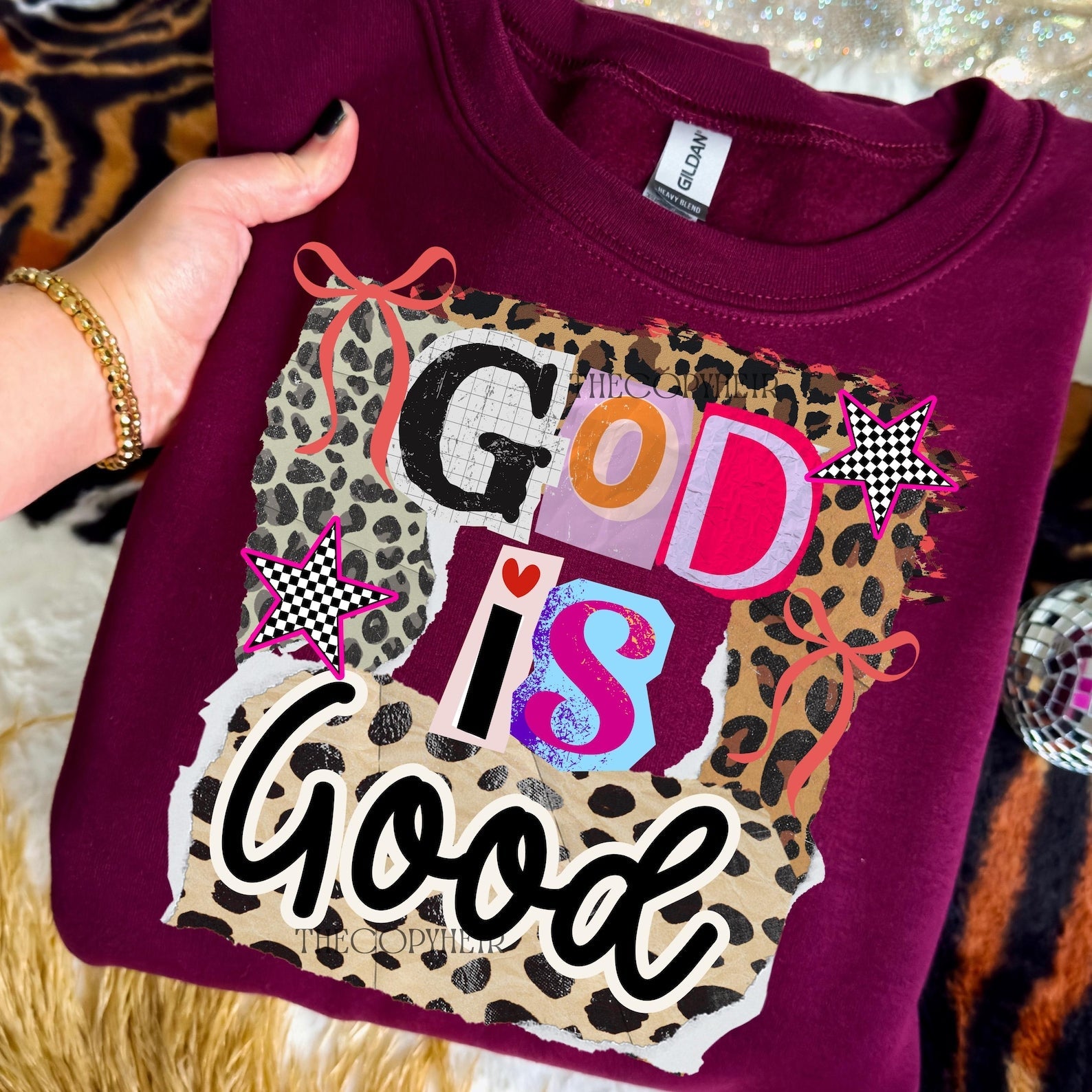 God is Good Animal Print Graphic Tee & Sweatshirt