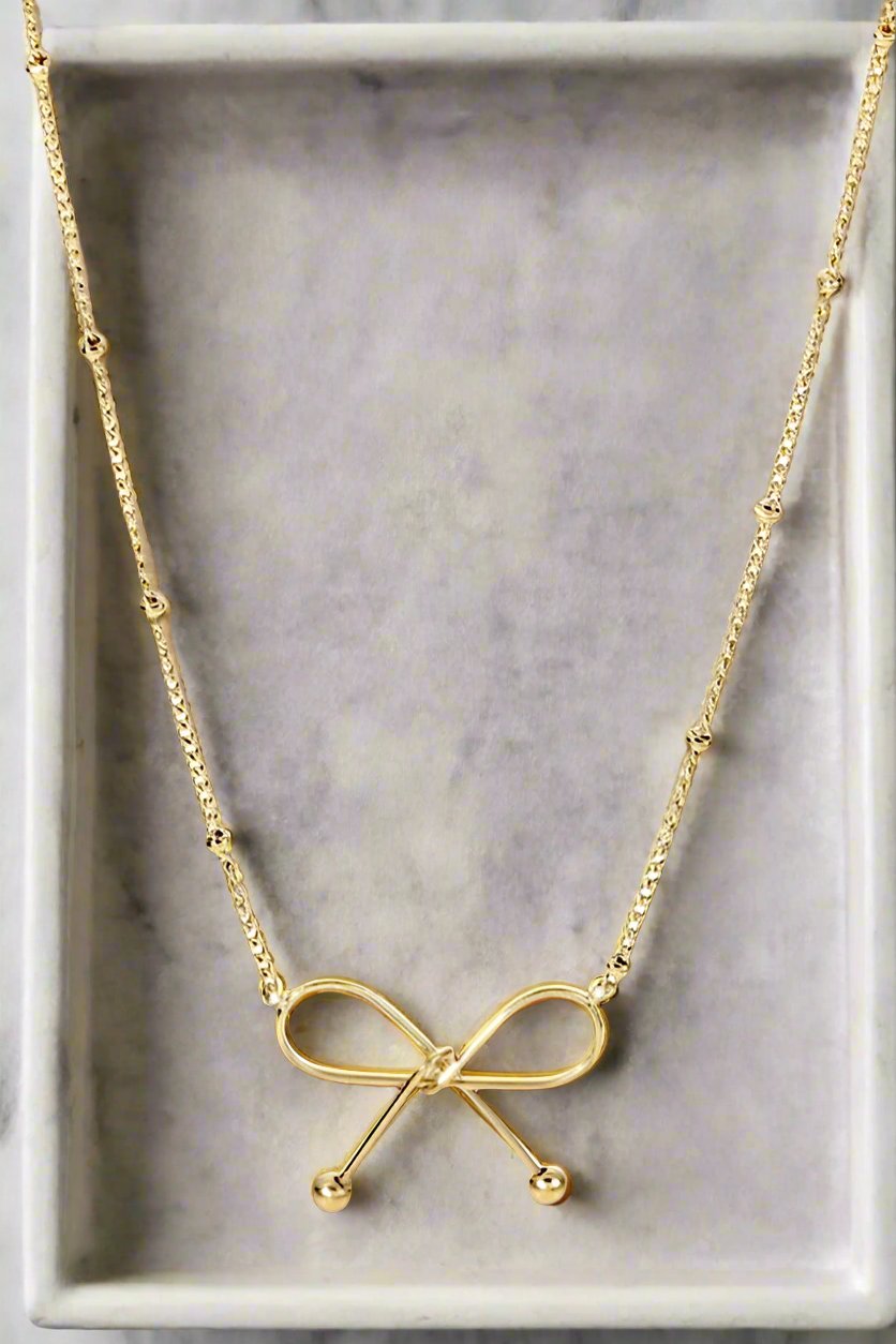 Dainty Bow Knot Necklace