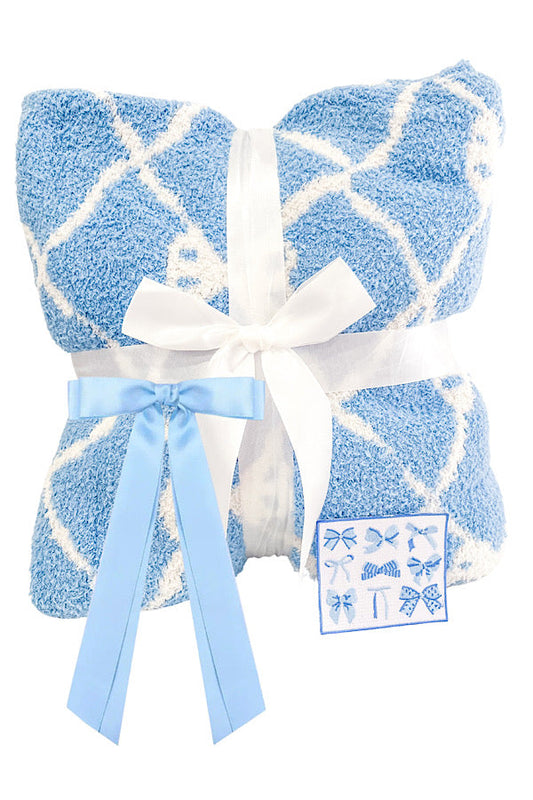 Blue Bow Luxury Blanket Bundle