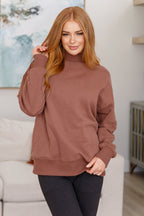 Make No Mistake Mock Neck Pullover