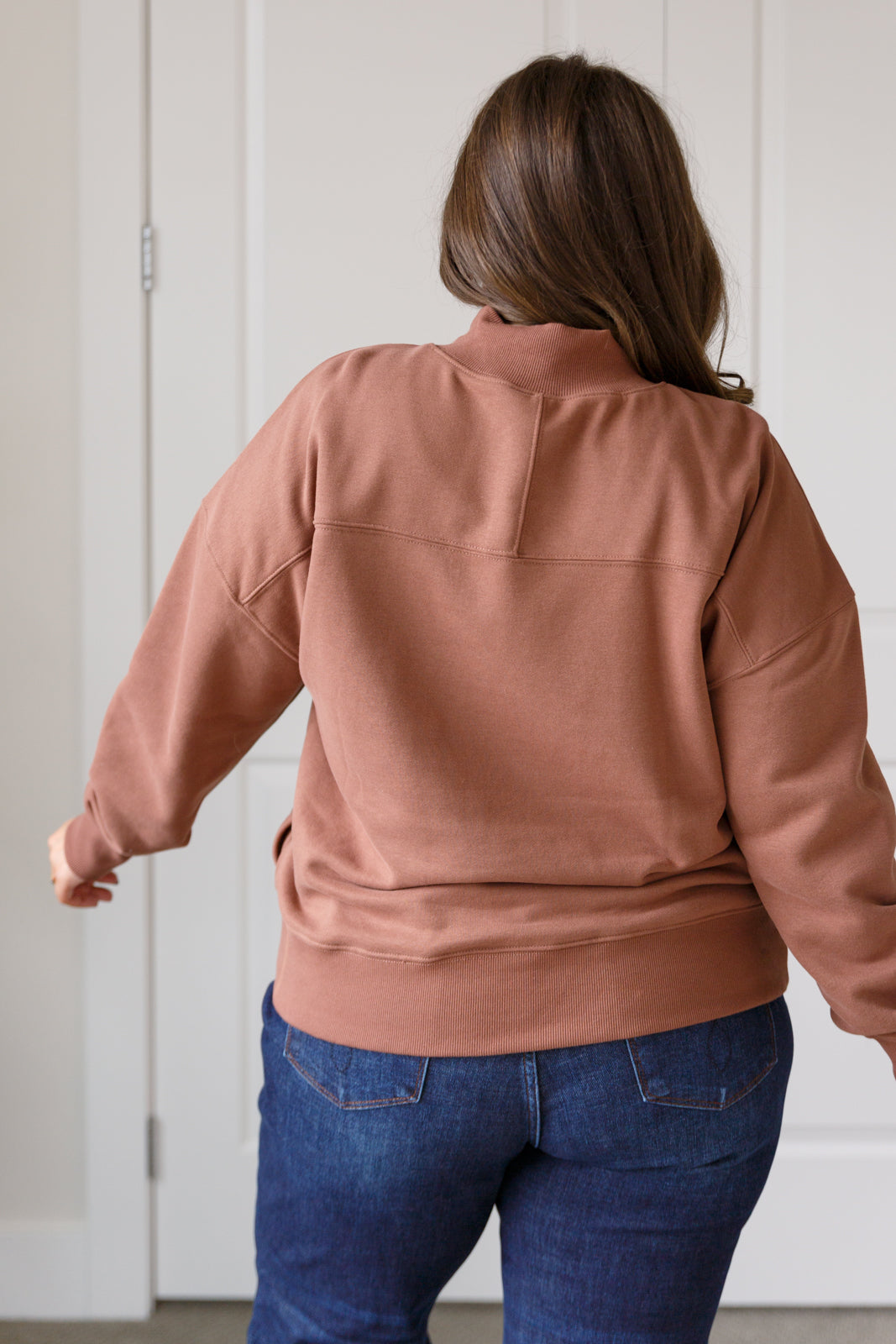 Make No Mistake Mock Neck Pullover