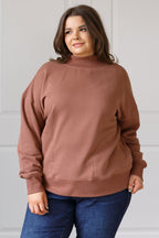 Make No Mistake Mock Neck Pullover
