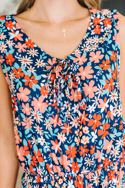 Meadow Mischief Sleeveless Romper