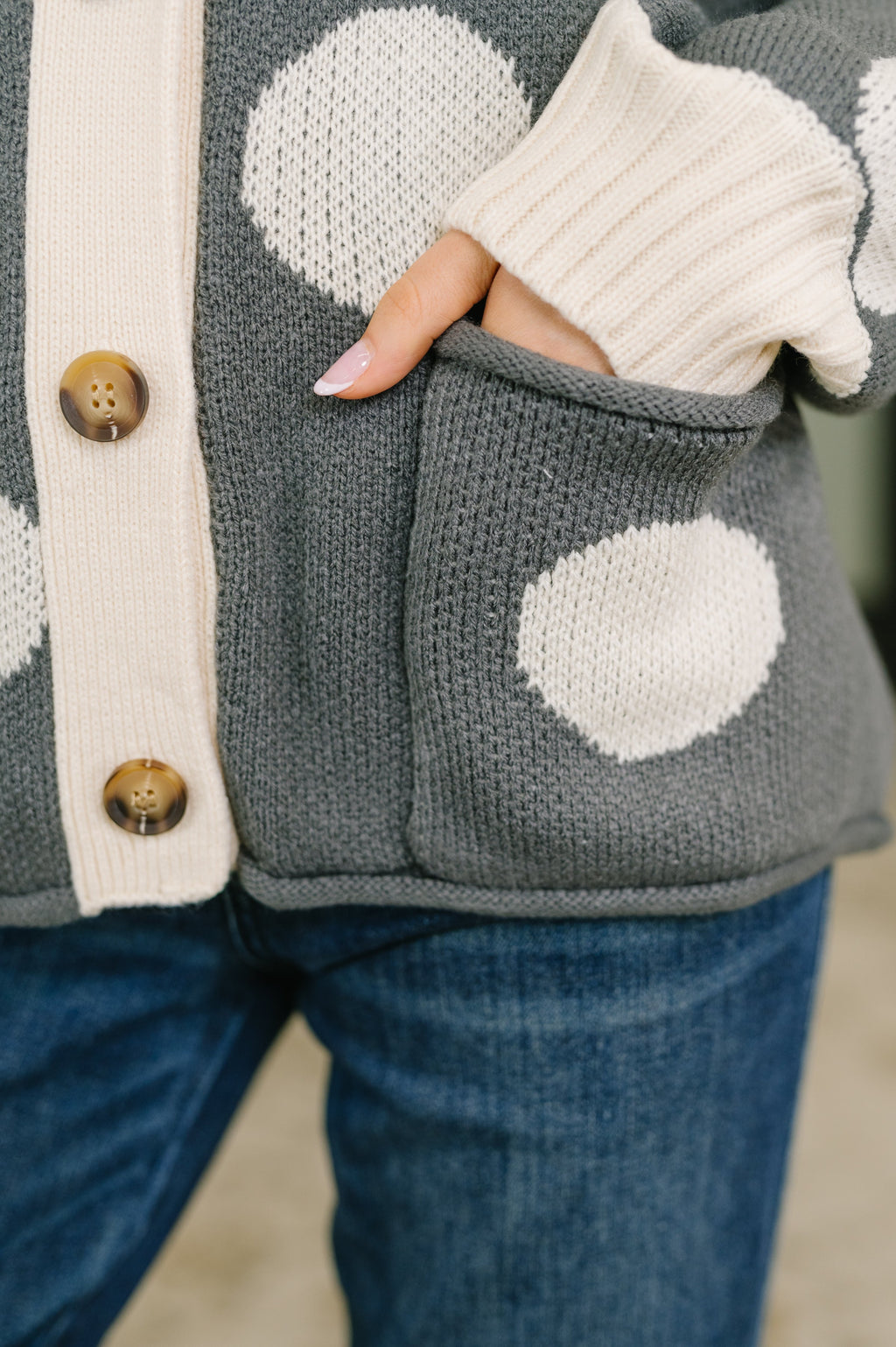 Audrey Polka Dot Cardigan