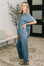 Clark Lounge Set in Dusty Blue