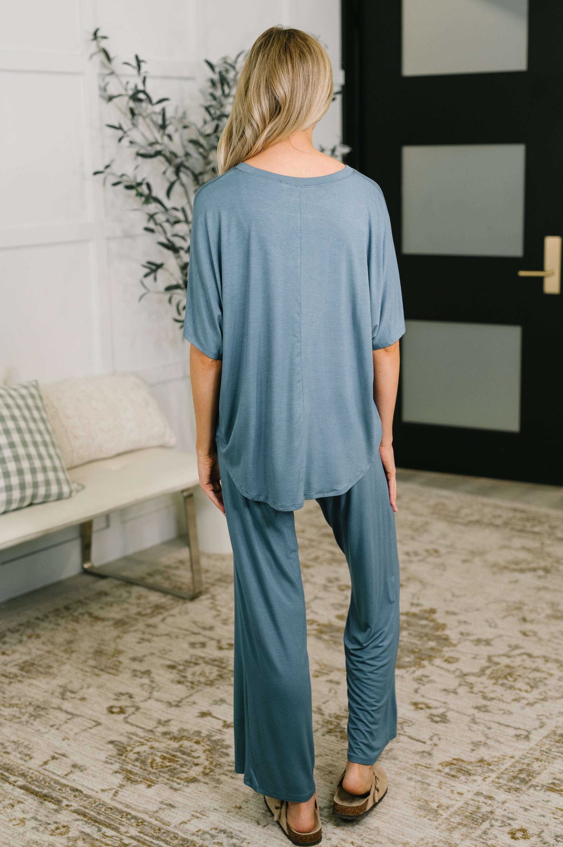 Clark Lounge Set in Dusty Blue