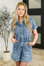 Pleasant and Relevant Denim Romper
