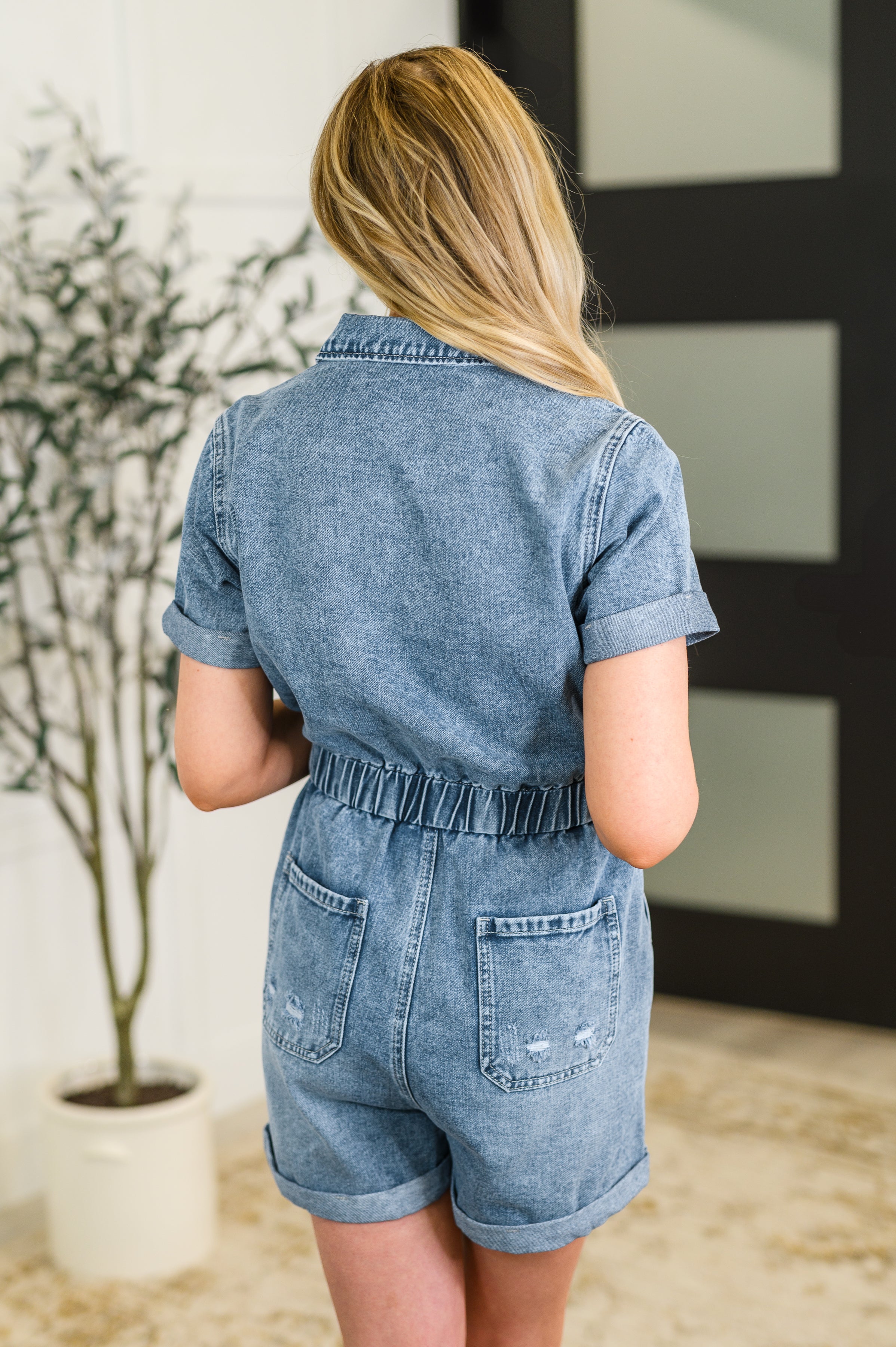Laurel Denim Romper