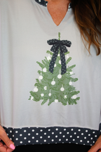 Noelle Bow Tree Pullover