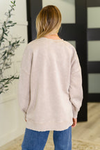 Safe and Secure Mineral Wash Pullover in Ash Mocha