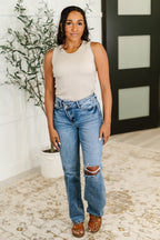 She's Exceptional Ribbed Crew Neck Tank Top