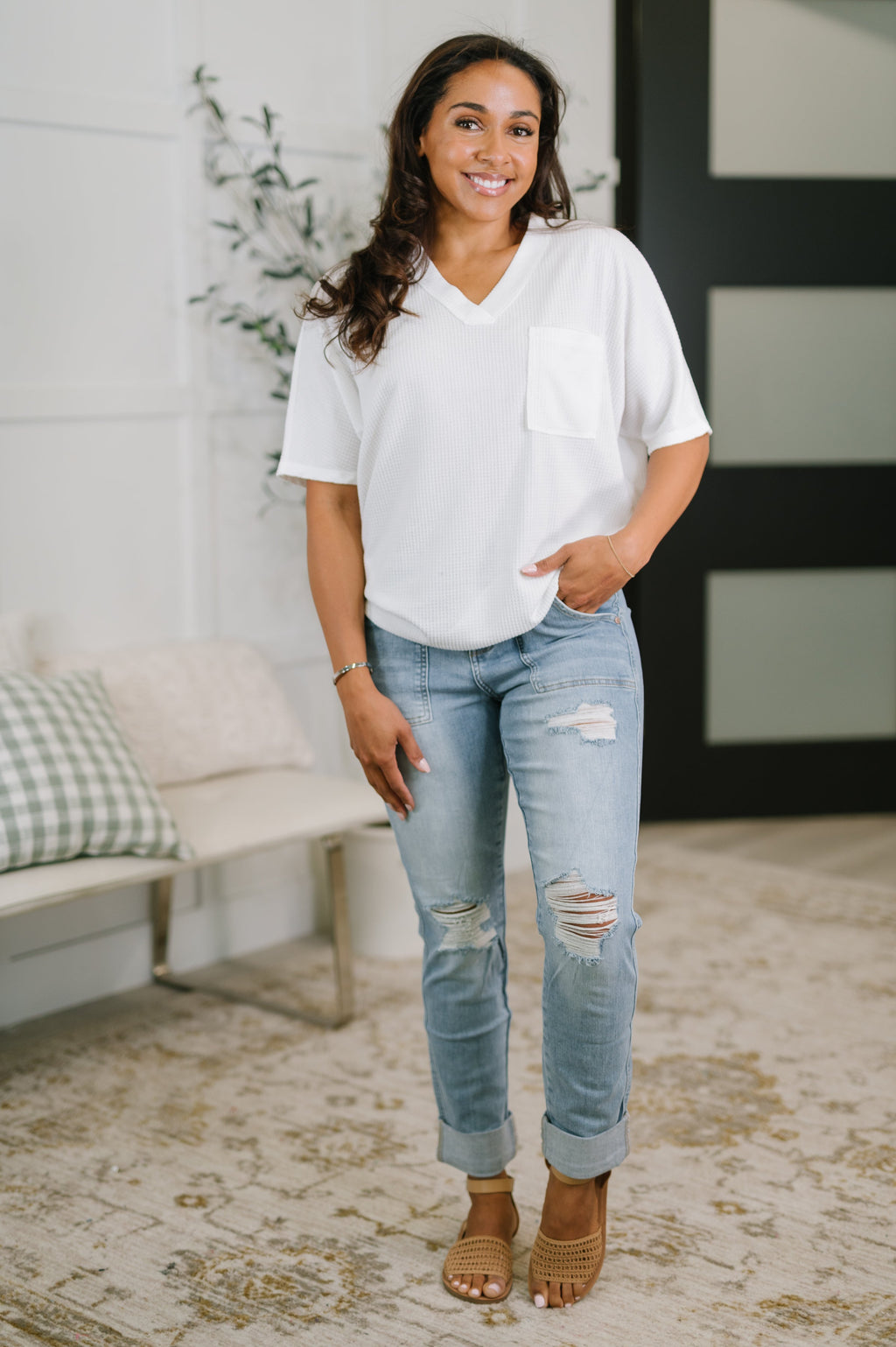 Skye Tee in Ivory