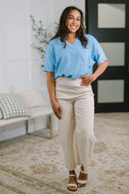 Skye Tee in Ocean Blue