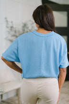 Skye Tee in Ocean Blue