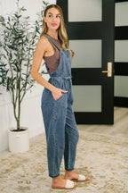 Too Cute to Compute Waist Tie Overalls