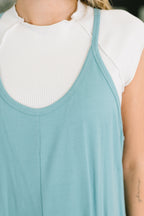 Haven Jumpsuit in Dusty Teal