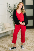 Haven Jumpsuit in Ruby