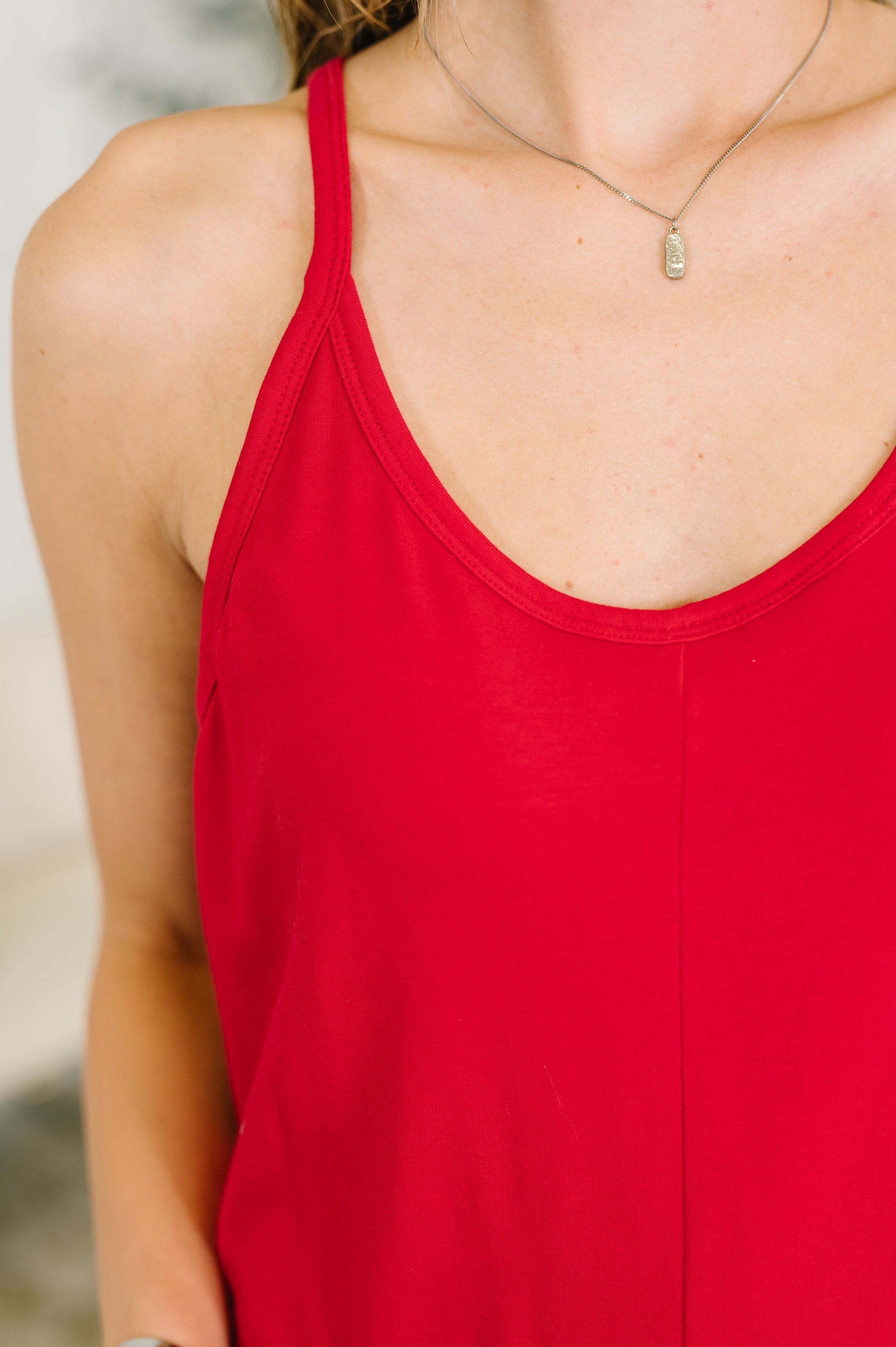 Haven Jumpsuit in Ruby