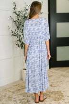 Vacation Time Kimono in Periwinkle