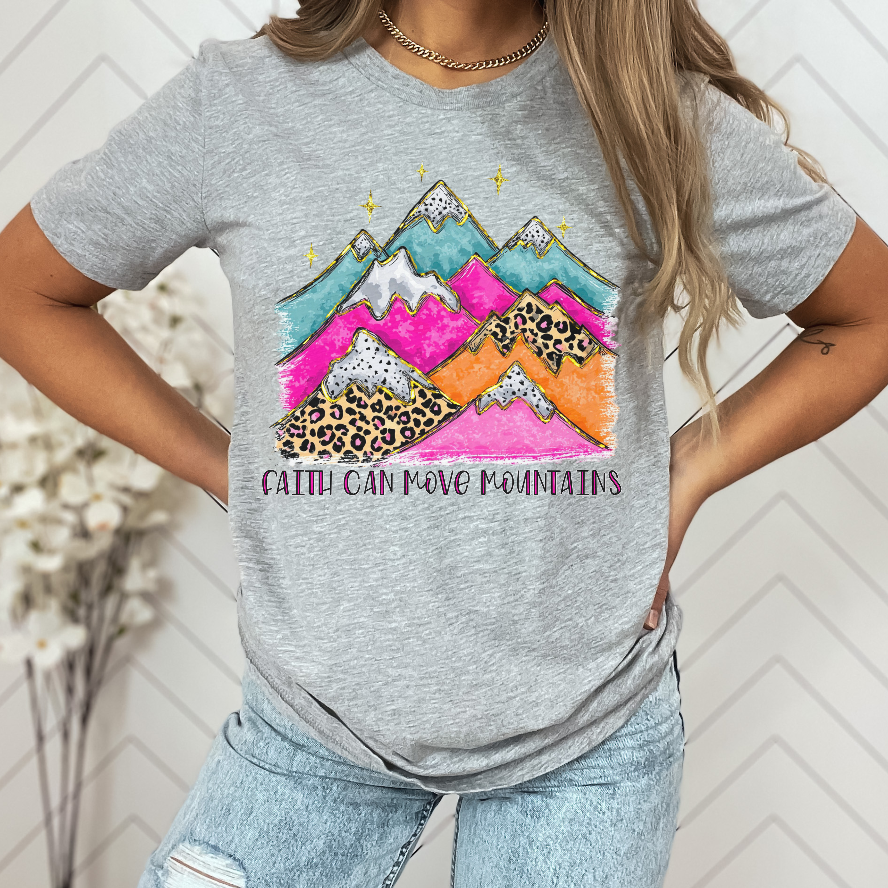 Faith Can Move Mountains Graphic Tee & Sweatshirt