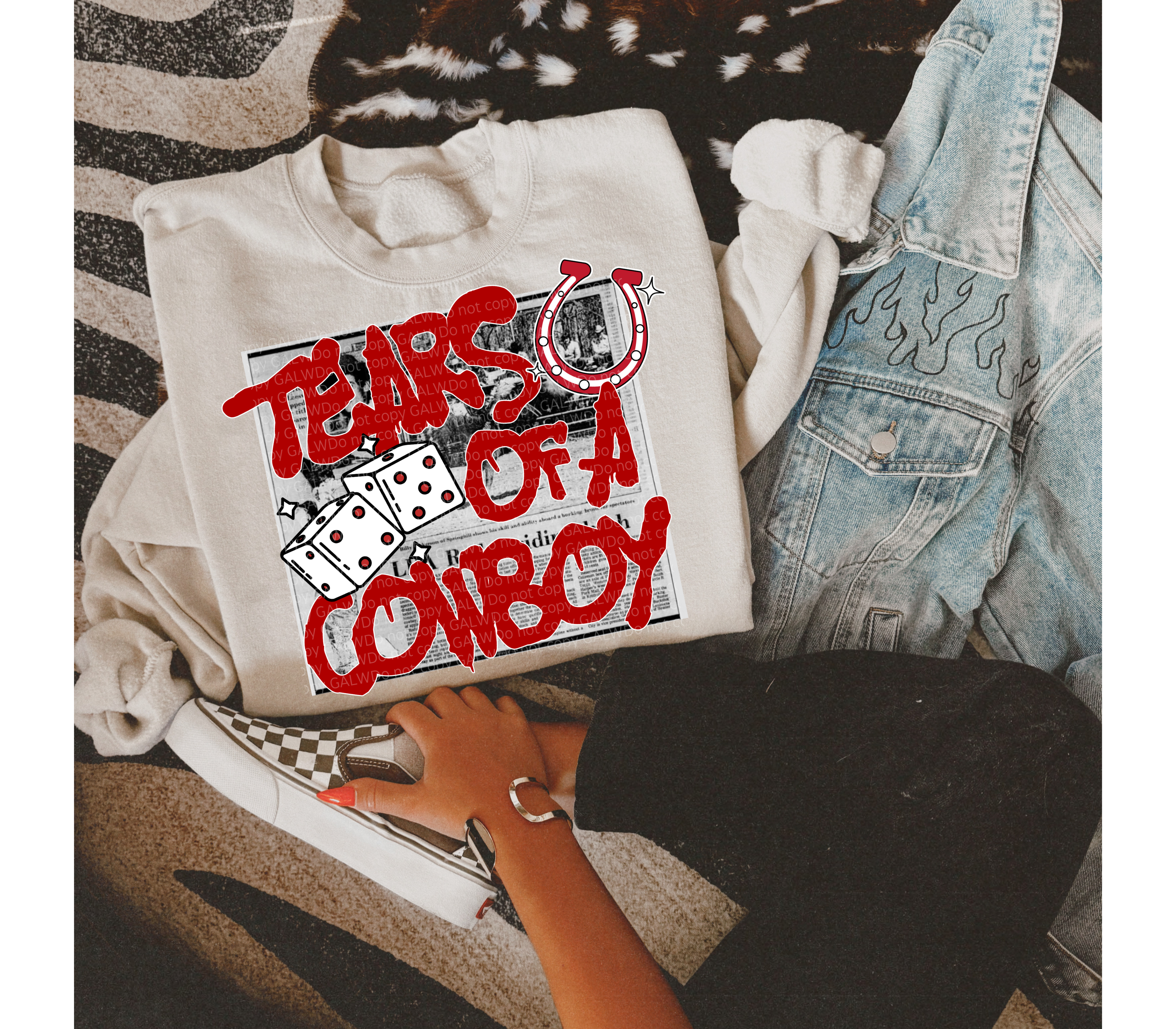 Tears Of A Cowboy Tee or Sweatshirt