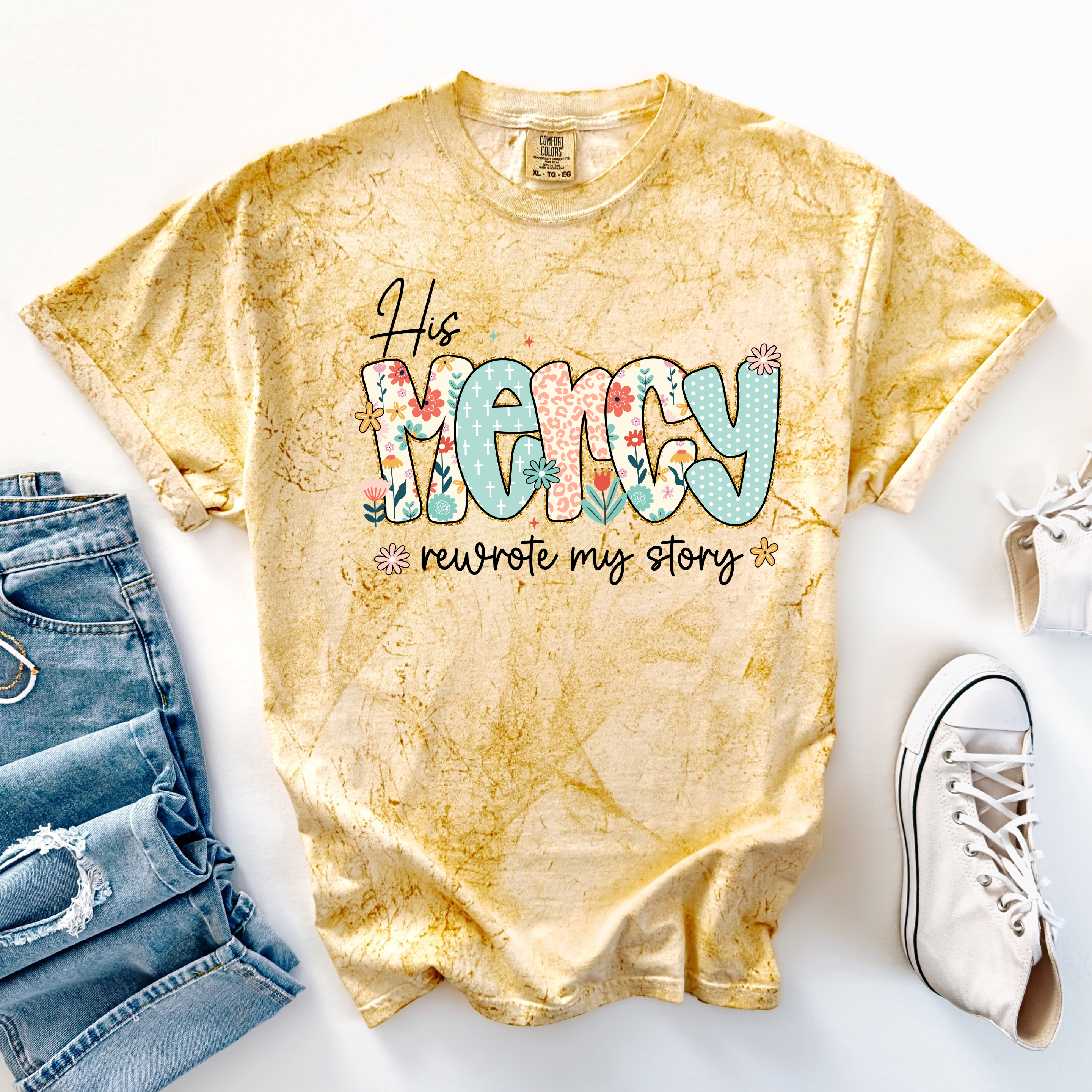 His Mercies Color-blast Graphic Tee
