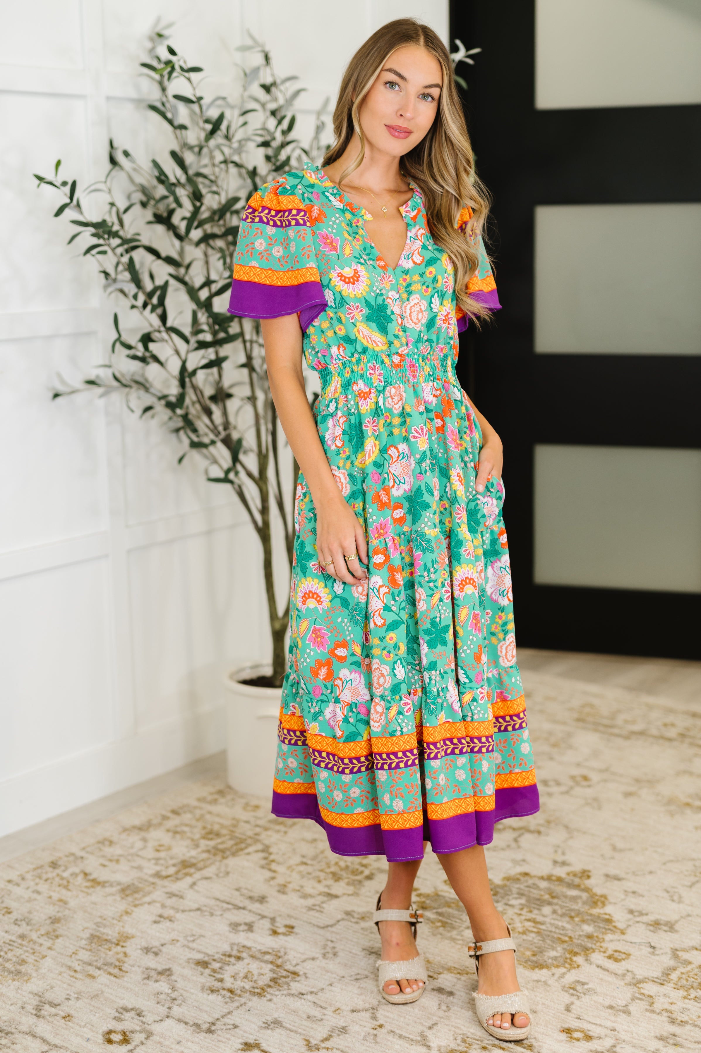 Wildflower Wish Gathered Tier Dress