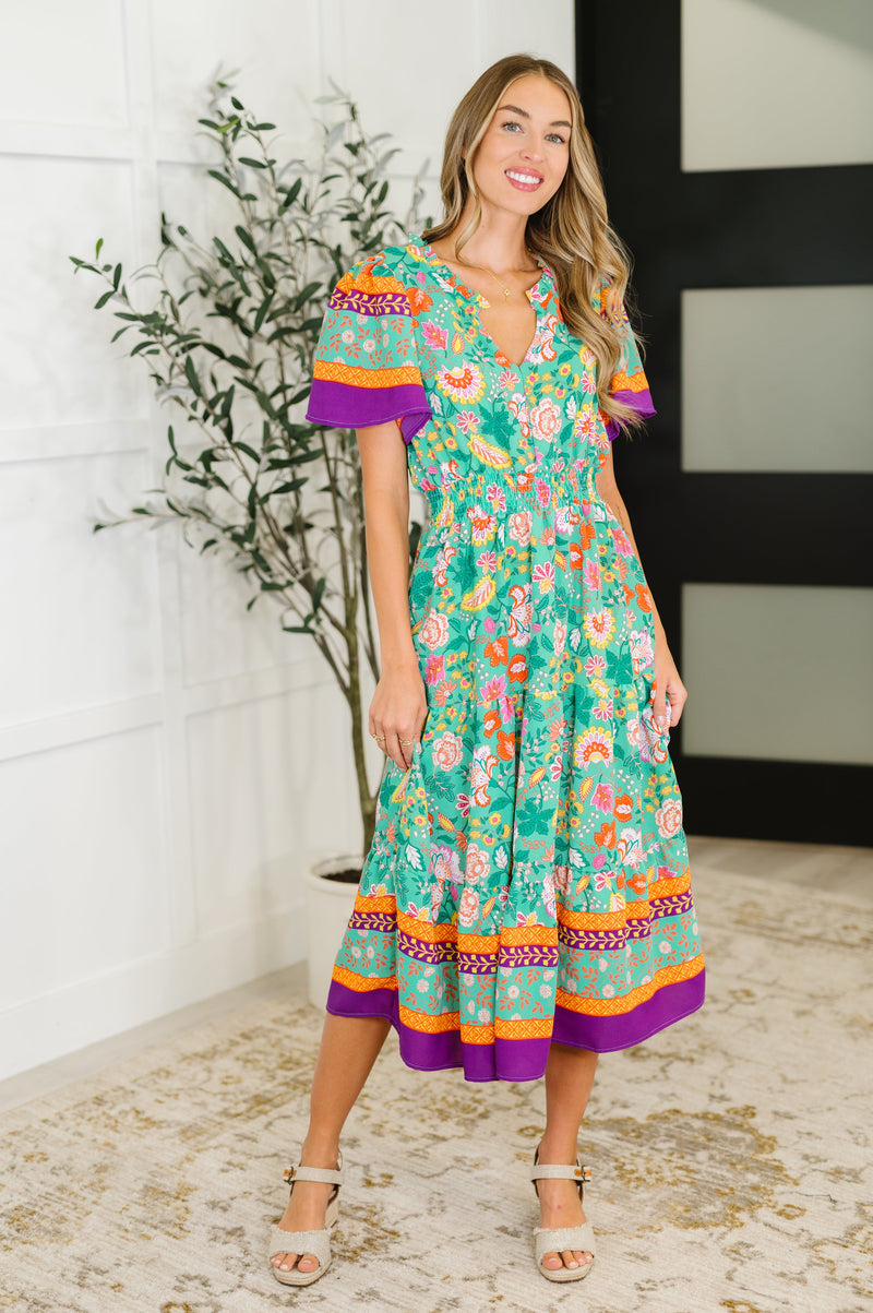 Wildflower Wish Gathered Tier Dress