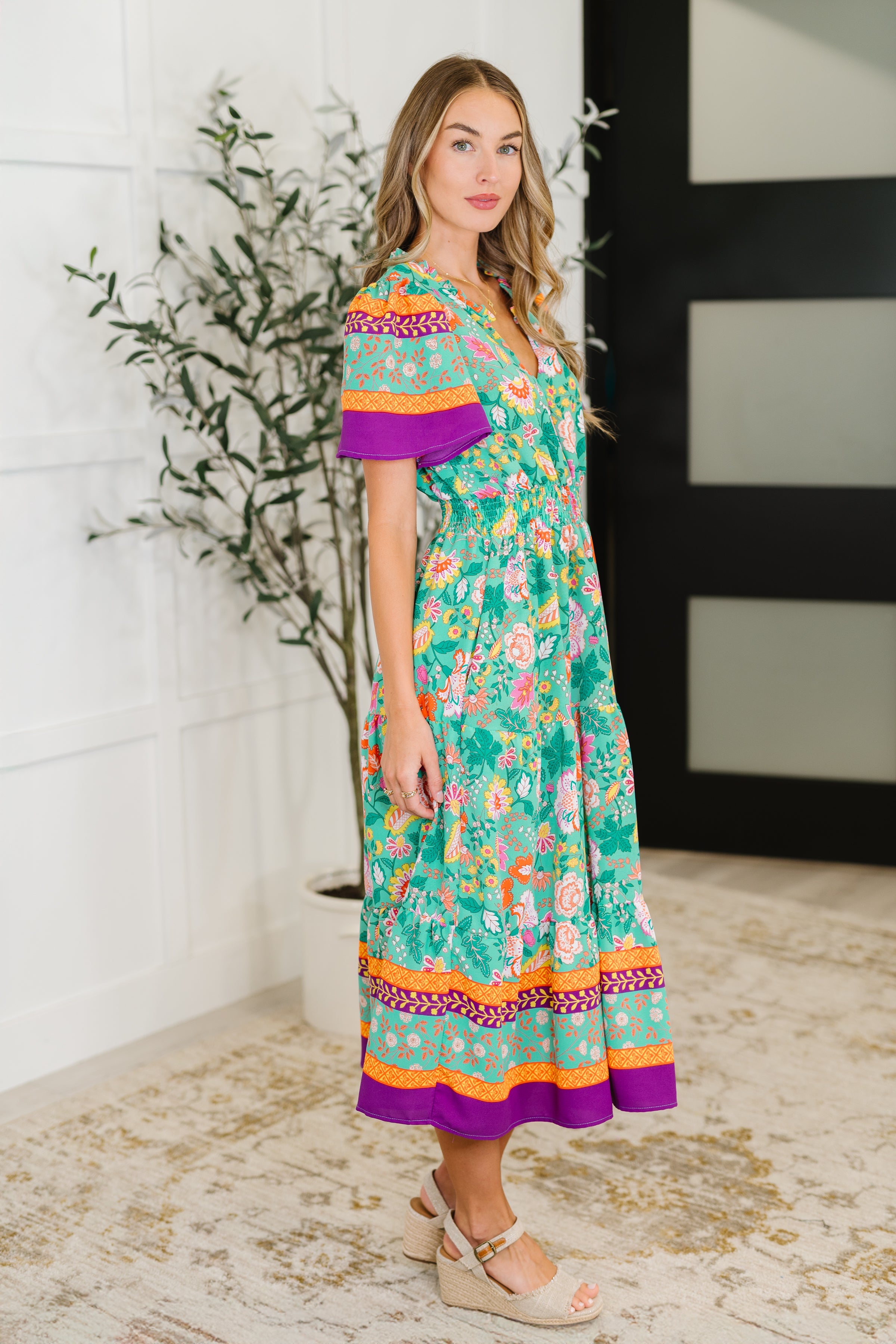 Wildflower Wish Gathered Tier Dress