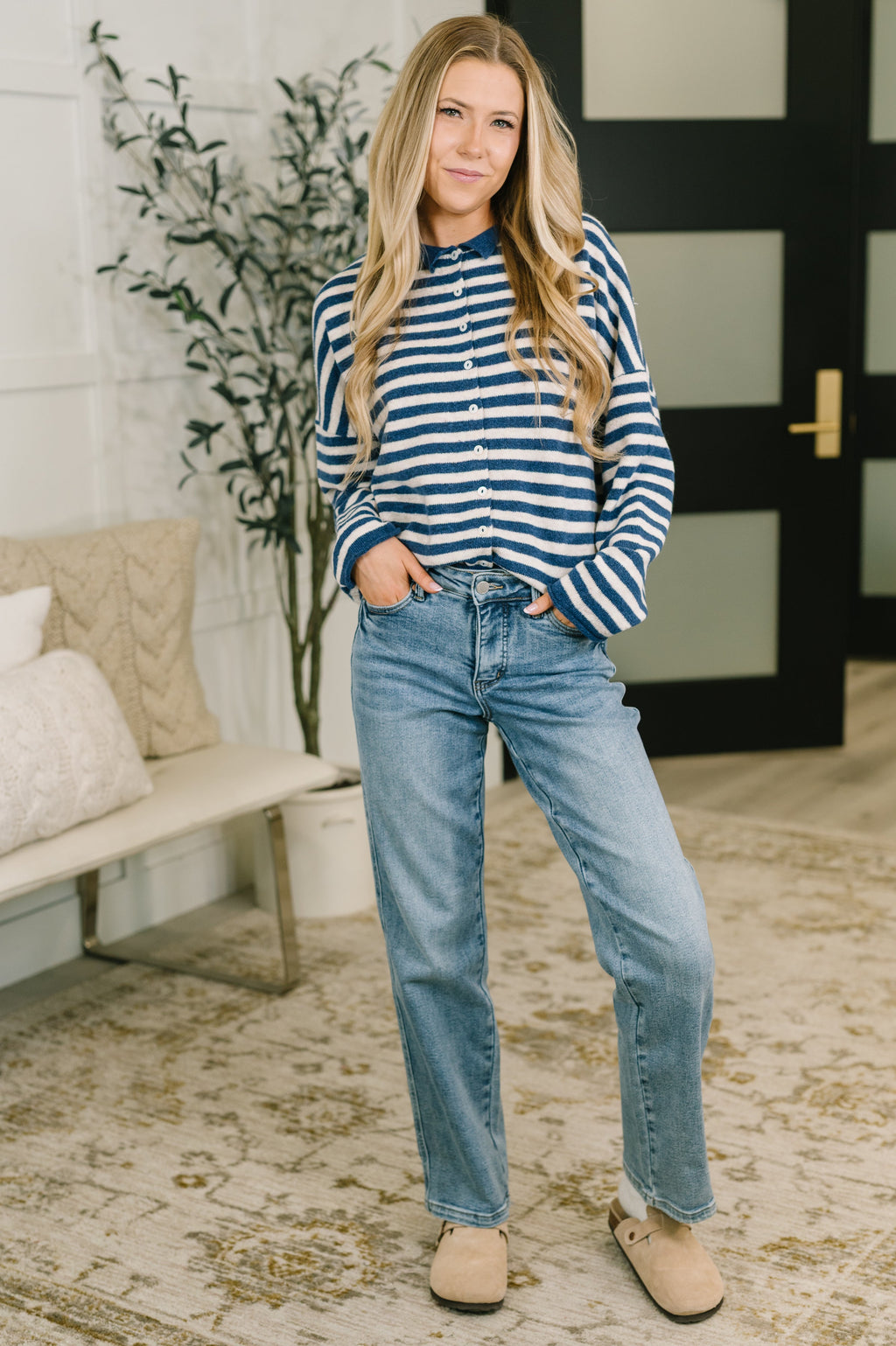 April Button Down Sweater