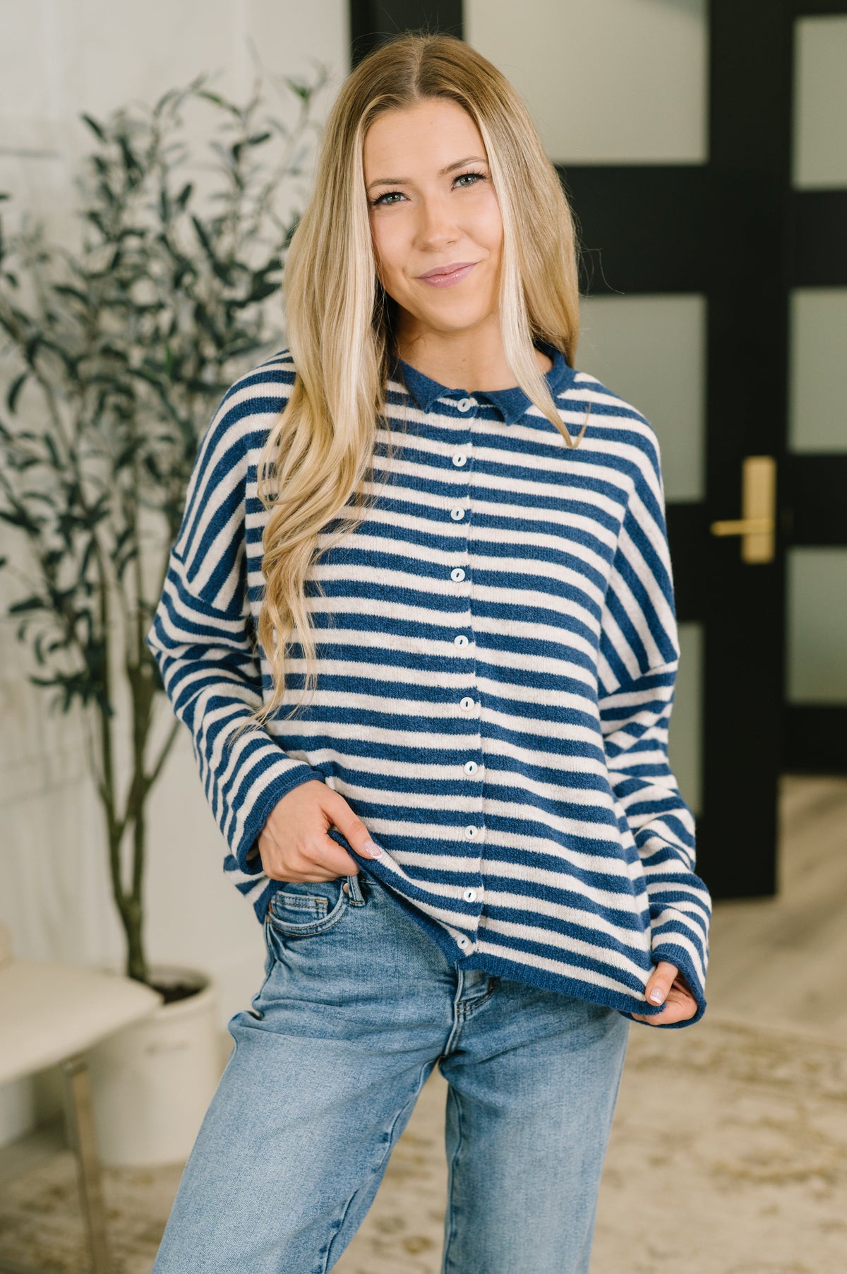 April Button Down Sweater