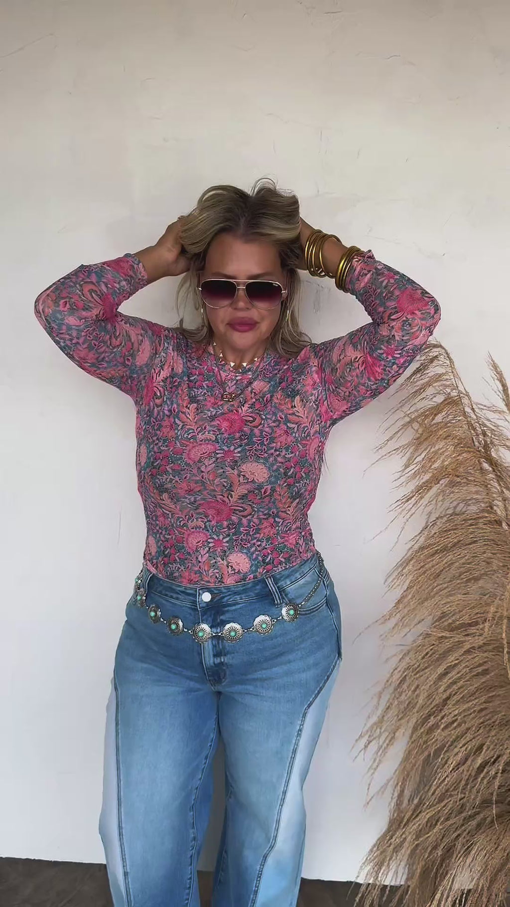 Boots & Blooms Mesh Tops