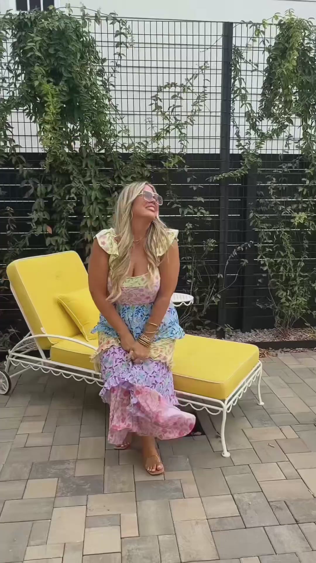 Floral Rainbow Swim Set